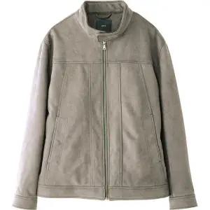 [하프클럽/에스티코]하이넥 스웨이드 점퍼 베이지 nbsp;nbsp;nbsp; DJPVC01CSD