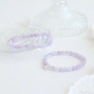 AAA 라벤더 자수정 행운 고래꼬리 실버 원석팔찌 크리스탈 천연석 염주 팔찌