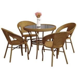 베란다 티테이블세트 발코니 커피 미니 의자 1개 라탄 세트 카페