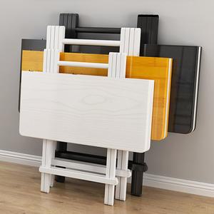 접이식 테이블 원탁 폴딩 탁자 확장형 입식테이블 이동식 원목