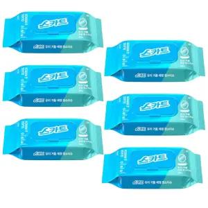 유리거울세정티슈 30매X6팩 청소티슈 창문 거울 얼룩제거 간편청소 물티슈형