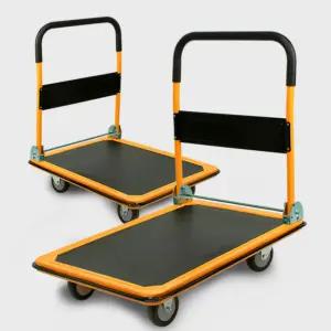 무소음 스틸 폴딩 카트 대차 접이식 중형 대형
