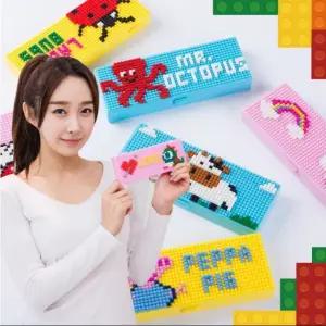 크리스마스 안경점판촉 KC나노 블럭 필통 선물 판촉물 나노 블럭 선물 크리스마스 필통 어린이 날