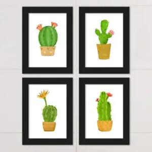 아트박스 꾸밈 cv666-한가로운오후의식물_미니화분_액자세트