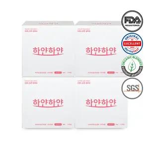 하얀하얀 100% 순면 생리대 중형 10P×4팩