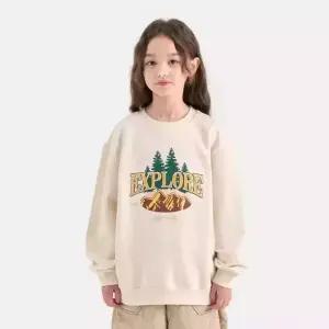 [아웃도어 프로덕츠 키즈]익스플로어 맨투맨 (크림) OD253IMM11_CRE