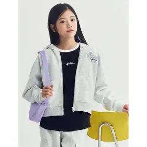 [롯데백화점]탑텐키즈 MKF1TC2201 여아) 더블니트 크롭 후드집업