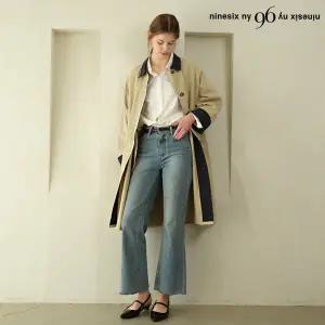 카라 배색 포인트 트렌치 자켓 (NP3JK007L0)