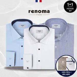 [롯데백화점]레노마 [1+1세트] 레노마셔츠 긴팔 PREMIUM 링클프리 스판 남자 정장 와이셔츠