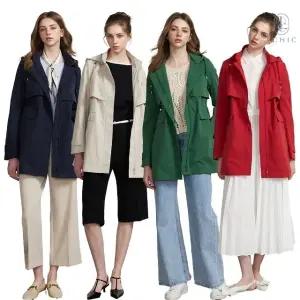 엘시크 후드 탈부착 트렌치 코트 1종