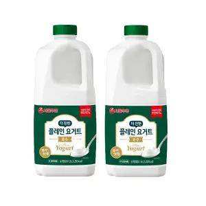 서울우유 플레인 요거트 순수 1.8L × 4입 (유통기한:12일)