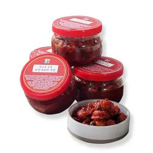 한농식 밥도둑 순살 비단 가리비무침 3통+비단가리비5팩 양념장 반찬