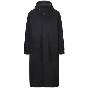 [롯데백화점]지이크 F/W 럭셔리 히든 버튼 후드 블랙 발마칸 코트 PHN7302