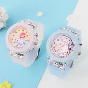 산리오 귀여운 캐릭터 LED 바늘 손목 시계 초등 학생 유아 어린이 손목 시계