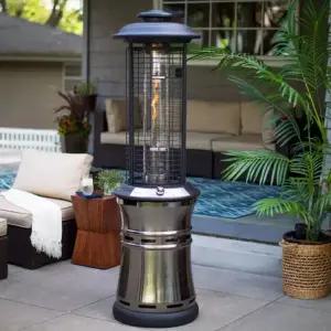 샤인리치 가스 히터 - 스테인리스 스탠드형 야외용 LPG 카페 테라스 코스트코