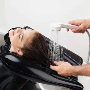 에어 접이식 세발기 환자 노인 임산부 머리감기 용품