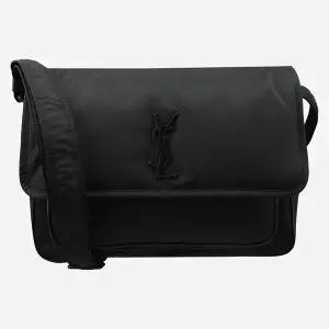 생로랑 5F 757146 FACKH 1000 니키 나일론 크로스백 블랙