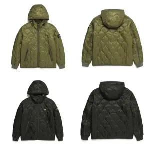 [내셔널지오그래픽]N224UPD040 배색 포인트 퀼팅 후디 점퍼