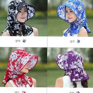 가드닝 햇빛 가리개 모자 얼굴 농사 모자 밭일 여성 차단