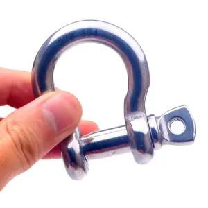 스텐 스덴 샤클 3/8 1/2 SUS 304 크레인 리프팅 와이어 로프 체결 연결 볼트 BC 타입 고정 체인 클램프 비너 스테인레스