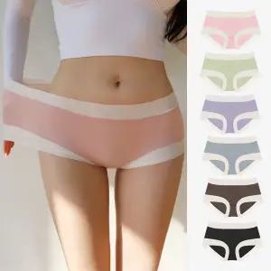 [슈퍼적립]6장 세트 누에고치 여성 삼각팬티 순면 드로즈 편한 Y존커버 무자국 무압박 데일리 팬티