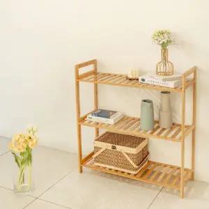 다용도 조립식 원목선반 우드 감성인테리어 3단 4단