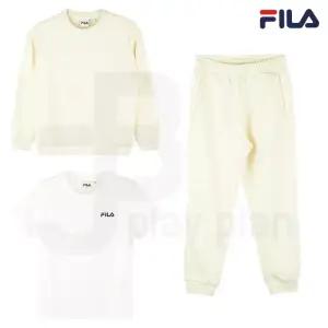 휠라 키즈 맨투맨 반팔티 조거팬츠 상하세트 FK2FSE3102X CRM