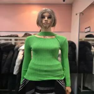 [에고이스트] 언발넥 슬릿 포인트 슬림니트  EQ4KL-162