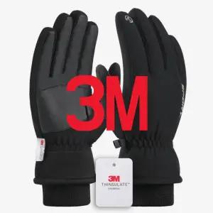 남녀공용 3M 핑거오픈 기모장갑 발열 방한 방수 스마트폰 터치장갑 겨울장갑 오토바이장갑 스마트폰터치장