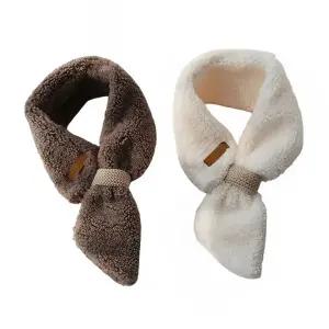 리본 도트 겨울 머플러 목도리 겨울 봄 가을 여자/보온/스카프/에코퍼/쁘띠퍼/여성/넥워머/어린이/밍크털