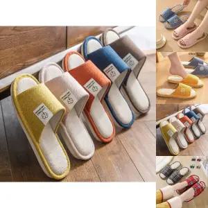 린넨 코튼 실내화 거실화 여성용 남성용/층간/소음/방지/슬리퍼/면실내화/거실/면슬리퍼/실내용/어린이집