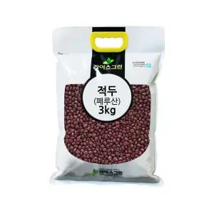 적두 팥 3kg 페루산 2025년산 수입팥 수입적두