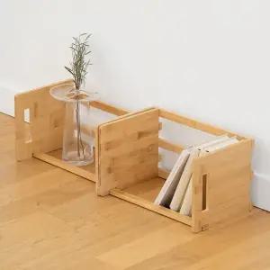 인테리어 길이조절 엔틱 선반 슬라이드 우드 책꽂이 원목 선반 책꽂이 간이 길이조절 인테리어 나무 우드