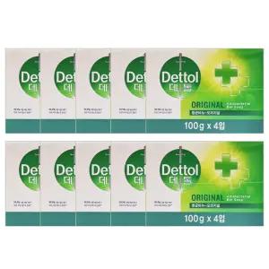 데톨 항균 비누 오리지널 100g 4입 X10개