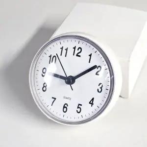 욕실용 무소음 벽시계 흡착 방수 화장실 시계