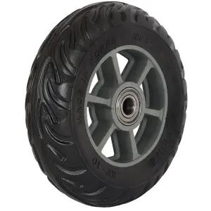 국산 10인치 우레탄 발포 통바퀴 260-85(흑)/손/수레바퀴/구루마/바퀴/구르마/에어바퀴/가구/핸드카/이동식