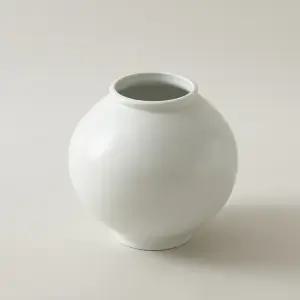 박수재 작가 도담 달항아리 중2호 화병 23cm 오브제 도자기 백자