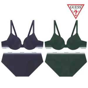 [롯데백화점]게스 [선물포장] 퓨징 화이트밴딩 브라팬티세트 2종 택1 GEWBR833GEWPT833