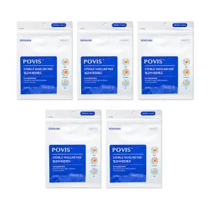 NEW 수성 포비스 멸균 바세린패드 거즈 10cmx10cm X 낱개 5개