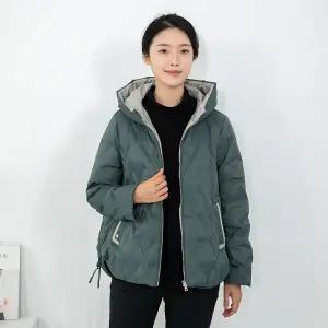 엄마옷 60대 여성 모슬린 엄마옷 덕다운 투톤 패딩점퍼 516HJK317 중년여성/50대/70대/빅사이즈/할머니옷/