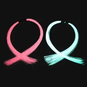 [아웃도어스/머털낚시]MTF 야광 틴셀 30cm 튜닝 자작 채비 소품 핑크 아이보리 갈치 에기 바늘