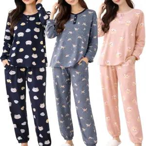 피치기모 시보리 여자잠옷 세트 이지웨어 홈웨어