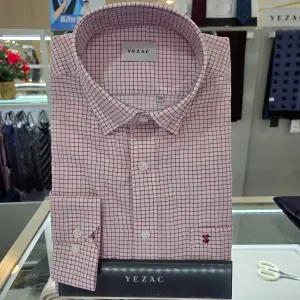 [예작]체크 일반핏 스냅카라 긴소매 셔츠 YJ1FBR981WI_CA