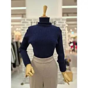 [갤러리아] [레코브]  소매버튼하이넥울풀오버니트(LC41F2KN003X)