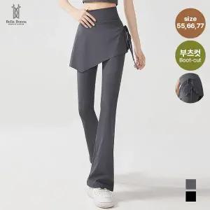[하프클럽/이삐다]벨라도나 여성 스트링 하이웨스트 치마 부츠컷레깅스 치