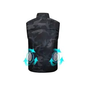 여름 선풍기 조끼 등산 쿨링팬 냉풍 냉방 작업복 신품 현장