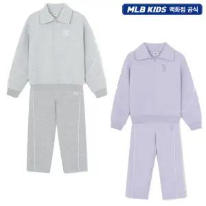 갤러리아 [MLB키즈] 반집업 레이어드 맨투맨 팬츠 상하세트(7FMTA0161/7FPTA0161)