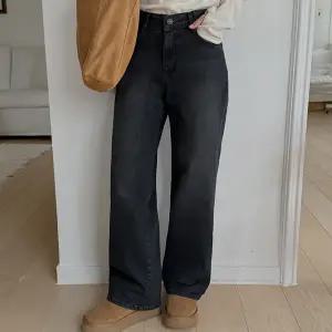 [빅사이즈]이블렛 뉴미픈 기모 워싱 일자 데님팬츠 제이스타일