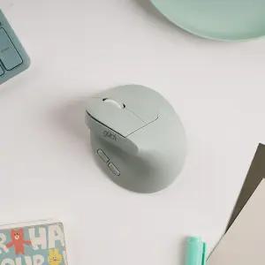 지클릭커 오피스프로 수플레 초경량 인체공학 블루투스 무소음 무선 버티컬 마우스 OP65 그린