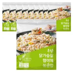 흑닭 닭가슴살 햄야채 볶음밥 300g 10팩